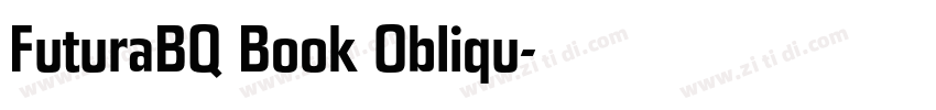 FuturaBQ Book Obliqu字体转换